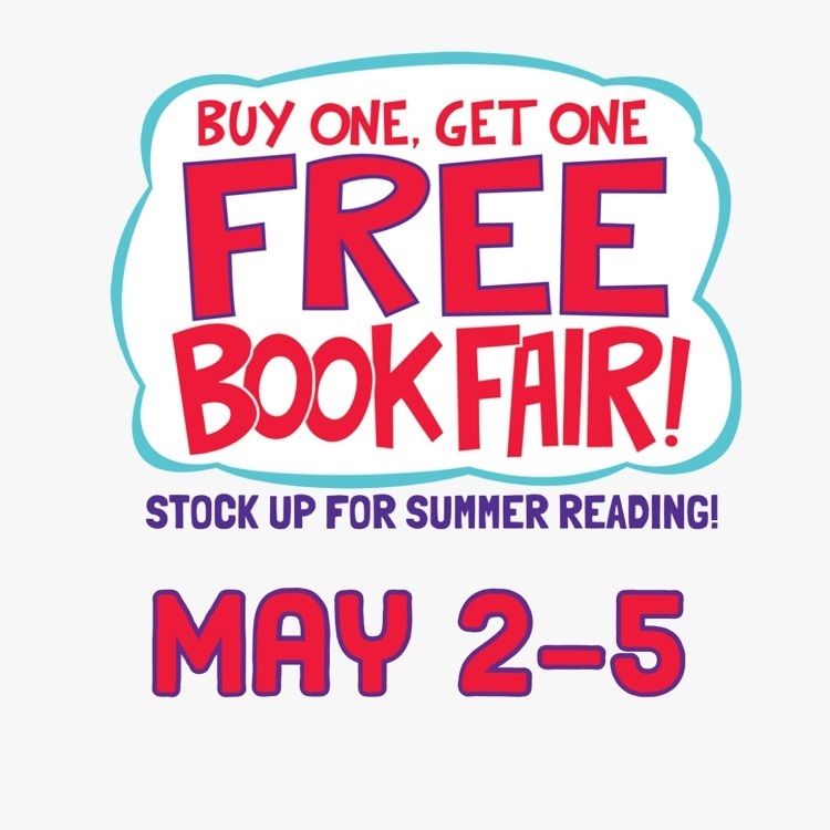 BOGO Book Fair May 2- 5 at TES
