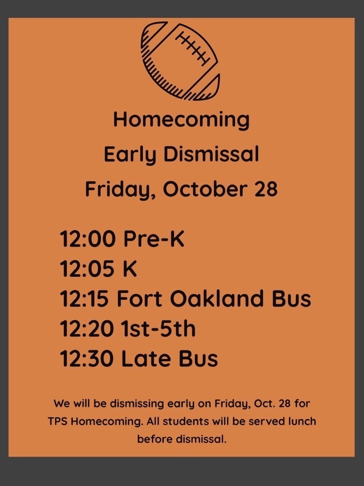 Homecoming early dismissal times