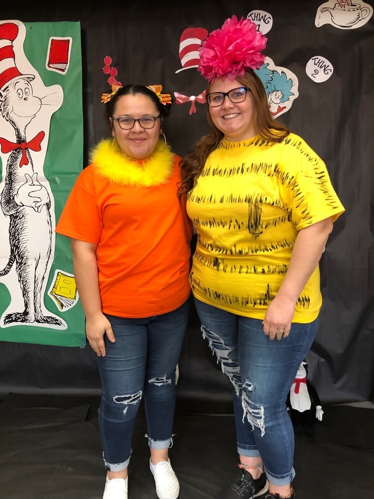 Staff dressed up as their favorite Dr. Seuss characters  