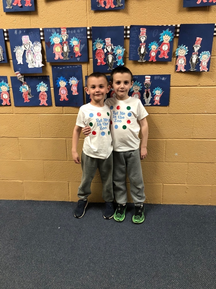 Students dressed up as their favorite Dr. Seuss characters. 