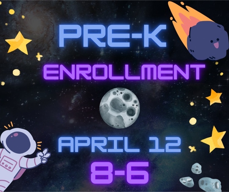 pre-K enrollment April 12 8-6