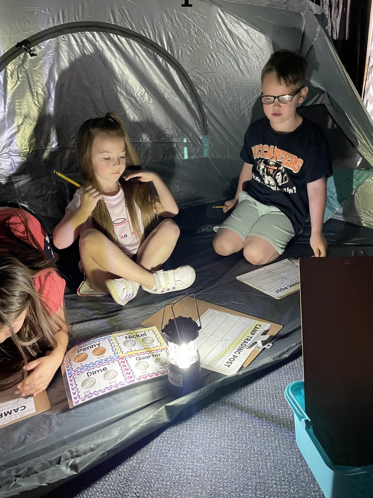 Camping day in Mrs. Anderson's 1st grade class