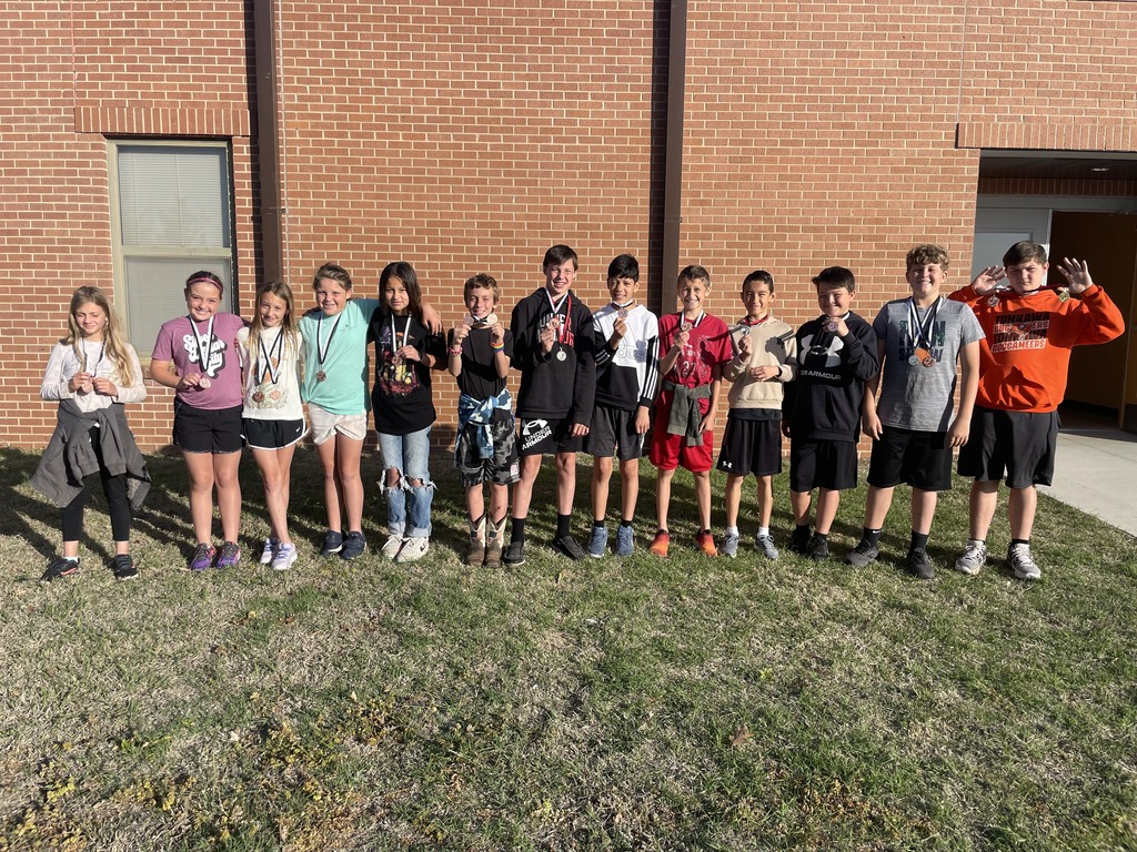 Medalist from left to right. Lilly Kelly - 1200m Run 6th at Pond Creek Kaylynn Link - 4x100 Relay 6th at Pond Creek Payten Kienholz - 100m Dash 2nd at Pawnee, 100m Dash 4th at Pond Creek, 4x100m Relay 6th at Pond Creek Addie Hohmann - 4x100m Relay 6th at Pond Creek Priseis Allen - 4x100m Relay 6th at Pond Creek Easton Pederson - 1200m Run 6th at Pond Creek Clayton Eudaily - 800m Run 2nd at Pawnee, 4x800 Relay 5th at Pond Creek Adonis Mendoza - 4x800 Relay 5th at Pond Creek Aden Wano - 4x800 Relay 5th at Pond Creek Pablo - 400m Dash 2nd at Pawnee, 4x800 Relay 5th at Pond Creek Jiles Burris - Discus 6th at Pond Creek Rusty Tabor - Shot Put 1st at Pawnee, Discus 5th at Pond Creek, Shot Put 2nd at Pond Creek Jesse Turnbow - Shot Put 1st at Pawnee, Shot Put 3rd at Pond Creek